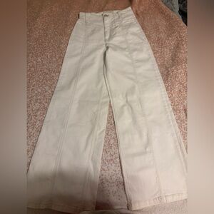 We The Free Cream Flare Jeans